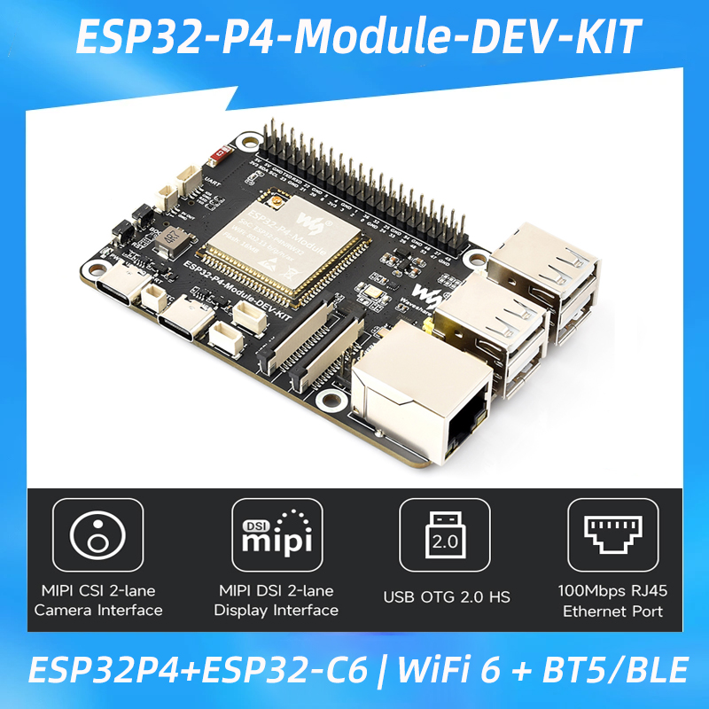 Esp32 P4 - Placa de desarrollo ESP32-P4 + ESP32-C6