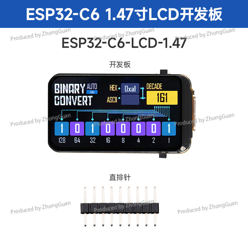 Placa de Desarrollo LCD de 1.4 - Esp32 C6 reseña y precio